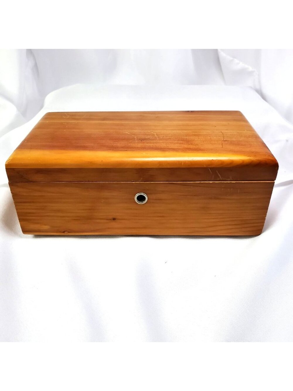VTG Lane Cedar Chest Wooden Jewelry Box Keepsake Box 9" X 5" X 3.5" NO KEY